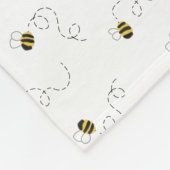 Watercolor Bumblebee Baby Fleecedecke (Ecke)