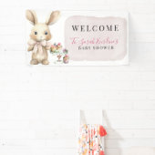 Watercolor Bunny Baby Showbanner Banner (InSitu)