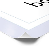 Watercolor Bunny Floral Spring Baby Shower Welcome Poster (Ecke)