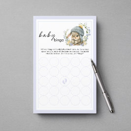 Watercolor Bunny Florals Baby Bingo Party Games