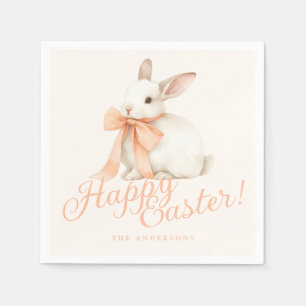 Watercolor Bunny Oster Serviette