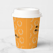 Watercolor Bunny Wreath Easter Party Paper Cups Pappbecher (Rechts)