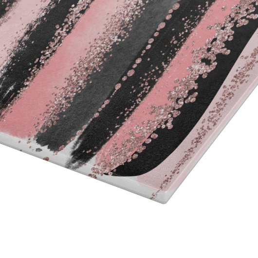 Watercolor-Bürste streicht Schneidebrett (Ecke)