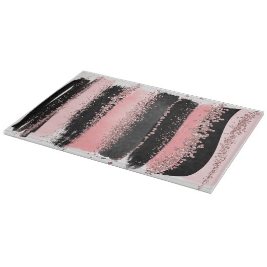 Watercolor-Bürste streicht Schneidebrett (Ecke)