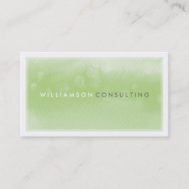 WATERCOLOR BUSINESS CARD :: Moderne, trendige grün Visitenkarte