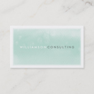 WATERCOLOR BUSINESS CARD :: Moderne Trendminze Visitenkarte
