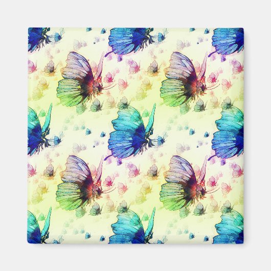 Watercolor Butterfets Magnet (Vorne)