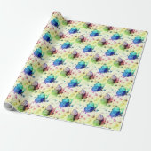 Watercolor Butterfisch Wrapping Paper Geschenkpapier (Ungerollt)