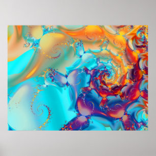 Watercolor Butterflies Poster