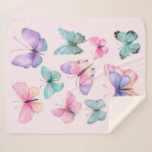 Watercolor Butterflies Sherpadecke (Vorderseite (Horizontal))