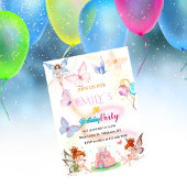 Watercolor Butterfly Magical Fairy Birthday Einladung