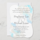 Watercolor Butterfly Ocean Shore Einladung zur Hoc (Rückseite)