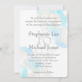 Watercolor Butterfly Ocean Shore Einladung zur Hoc (Rückseite)