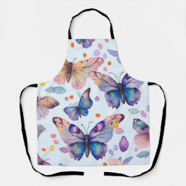 Watercolor Butterfly Pattern Schürze