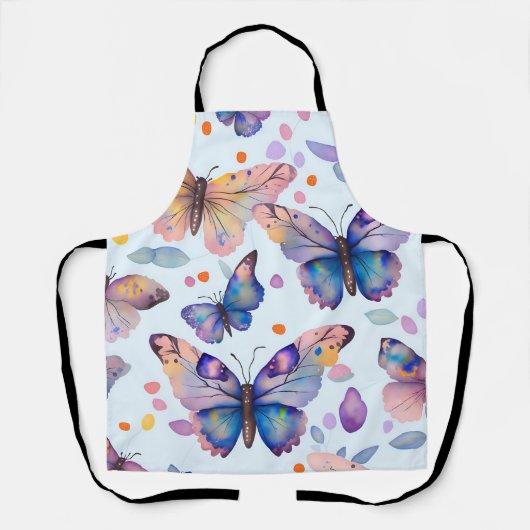 Watercolor Butterfly Pattern Schürze (Vorderseite)