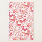 Watercolor Butterfly Pink Pattern Planer (Vorderseite)