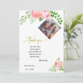 Watercolor Butterfly Spring Wedding Danke CARD Einladung (Stehend Vorderseite)