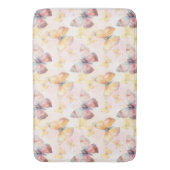 Watercolor Butterfly Whimsy Badematte (Vorderseite Vertikal)