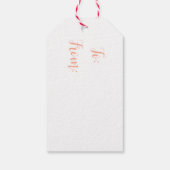 Watercolor Butterfly Whimsy Geschenkanhänger (Rückseite)