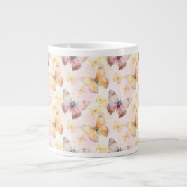 Watercolor Butterfly Whimsy Jumbo-Tasse