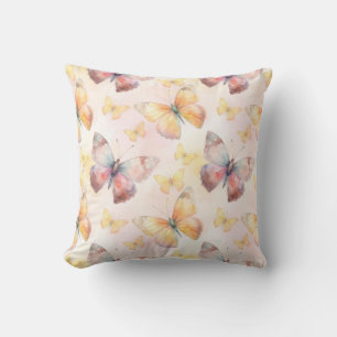 Watercolor Butterfly Whimsy Kissen