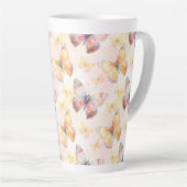 Watercolor Butterfly Whimsy Milchtasse (Rechte Ecke)