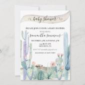 Watercolor Cactus Desert Southwest Einladung (Vorderseite)