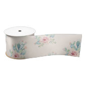 Watercolor Cactus succulents Wrapping Paper Satinband (Spule)