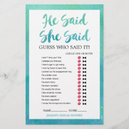 Watercolor Calligraphy "Wedding Word Search" Game