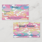 WATERCOLOR-CAMOUFLAGE - GESCHÄFTS-KARTE VISITENKARTE (Vorne/Hinten)