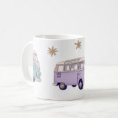 Watercolor camper van design kaffeetasse (Vorderseite Links)
