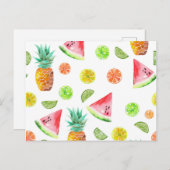 Watercolor Candied Postkarte (Vorne/Hinten)