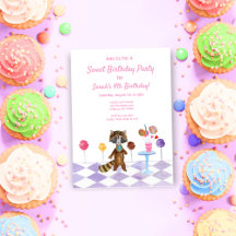 Watercolor Candy Birthday Party
