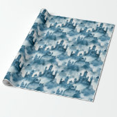 Watercolor Castles Wrapping Paper Geschenkpapier (Ungerollt)
