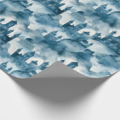 Watercolor Castles Wrapping Paper Geschenkpapier (Ecke)