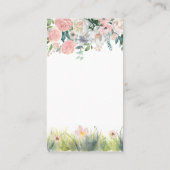 Watercolor Cat Mobile Pet Groomer Terminkarte (Rückseite)