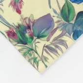 Watercolor Cats in a Garden Fleecedecke (Ecke)