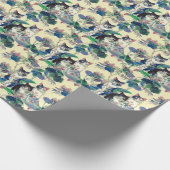 Watercolor Cats in a Garden Geschenkpapier (Ecke)