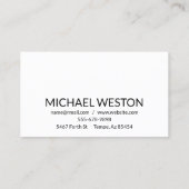 Watercolor Cattle Ranch Beef Bull Cow Visitenkarte (Rückseite)