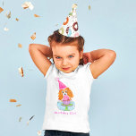Watercolor Cavalier King Charles Cupcake Birthday  T-Shirt<br><div class="desc">This lovely birthday watercolor of a Cavalier King Charles Spaniel with a pink cupcake makes an adorable T-shirt for the birthday girl to wear to her party. This design includes coordinating party supplies.</div>