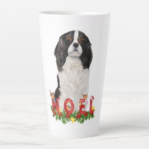 Watercolor Cavalier King Charles Weihnachten Weihn Milchtasse