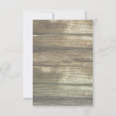 Watercolor Celadon Succulent Wedding RSVP Karte (Rückseite)