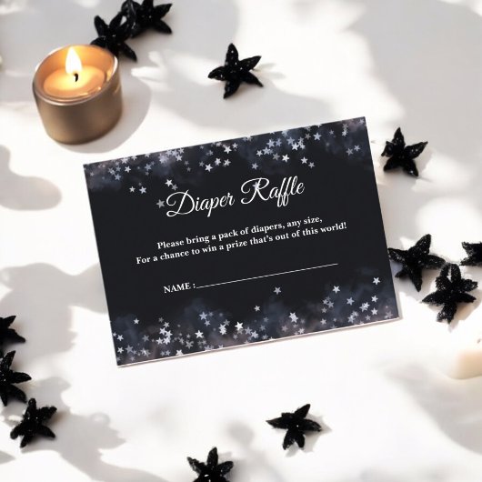 Watercolor Celestial Boy Baby Dusche Begleitkarte