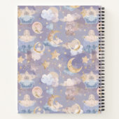 Watercolor Celestial Journal | Pastel Moons, Stars Notizblock (Rückseite)