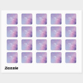 Watercolor Celestial Wedding Square Sticker (Blatt)