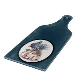 Watercolor Cello Vignette Schneidebrett (Ecke)