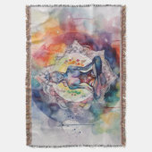 Watercolor Chakra Decke (Vorderseite Vertikal)