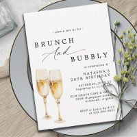 Watercolor Champagne | Brunch & Bubbly Birthday