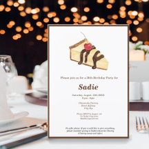 Watercolor Cheesecake Elegante