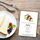 Watercolor Cheesecake Elegante Einladung